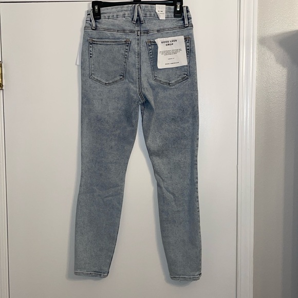 NWT GOOD AMERICAN good legs Skinny crop $139 retail size 6/ 28 - Picture 2 of 4